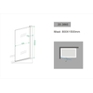 Wiesbaden Palmo badwand draaibaar 800 x 1500 x 6 mm nano helder glas/chroom SW10430