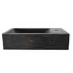 Wiesbaden Raw lavabo en pierre dure à droite 40x22x10 cm pierre dure satinée SW72931