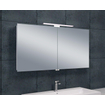 Xellanz Bright Armoire miroir 120x60x14cm avec éclairage LED aluminium SW75892