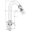 Wiesbaden Caral Victoria fonteinkraan 1/2'' mat zwart SHOWROOMMODEL SHOW25939