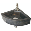 Wiesbaden Raw lavabo d'angle 30x30x10 cm pierre dure adoucie SW95990