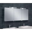 Xellanz Bright Armoire miroir 140x60x14cm avec éclairage LED aluminium SW75893