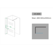 Wiesbaden Comfort inloopdouche 900 x 2000 x 10 mm nano helder glas/chroom SW10410