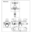 Xellanz Caral Thermostat douche encastrable 3 voies rond chrome SW10559