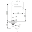 Wiesbaden Style XL wastafelkraan hoog mat zwart SHOWROOMMODEL SHOW26027