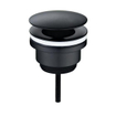 Wiesbaden Ensemble de lave-mains Rhea S mini avec lave-mains gauche, robinet, siphon et bonde noir mat SW539020