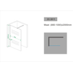 Wiesbaden Comfort inloopdouche 1000 x 2000 x 10 mm nano helder glas/chroom SW10412