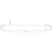 Wiesbaden Rombo bras de douche avec fixation au plafond 20 cm chrome SW10512