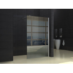 Wiesbaden Comfort Paroi de douche italienne avec profil mural 50x200cm verre avec film nano 10mm SW10407
