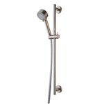 Wiesbaden Unimatch Cadans glijstangset compleet - met handdouche - 3 standen - diameter 8cm - PVD - geborsteld staal (RVS) SW10539