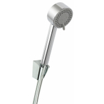 Wiesbaden UniMatch Cadans ensemble de douchette avec douchette 3 positions Ø 8 cm, flexible de douche et support mural inclinable chrome SW10536