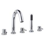 Wiesbaden Caral badrandcombinatie 5 gats chroom SW10557