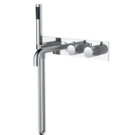 Wiesbaden Style Mitigeur thermostatique de baignoire encastré mural chrome SW295961