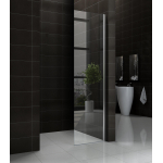 Wiesbaden Comfort Shower plus Zijwand met muurprofiel 40x200cm 10mm dik NANO coating glas SW10417