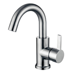 Xellanz Wes wastafelkraan met coldstart en draaibare uitloop geborsteld RVS SW10469