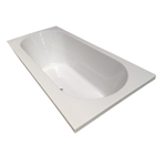 Xellanz Portus RD inbouw duo ligbad 180x80x49 cm acryl glans wit SW75882