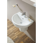 Xellanz Fold lavabo 60 x 45 cm blanc brillant SW62648