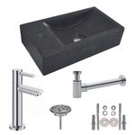 Wiesbaden One pack Raw fontein links 40x22x10 cm hardsteen gezoet SW95994