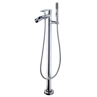 Wiesbaden Lima Mitigeur bain cascade sur pied complet chrome