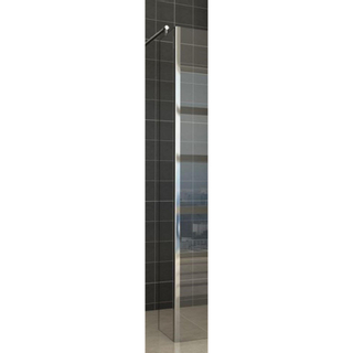 Wiesbaden Comfort Shower plus Zijwand met hoekprofiel 40x200cm 10mm dik NANO coating glas