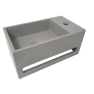 Wiesbaden Julia fontein rechts 35 x 20 x 16 cm solid surface betonlook