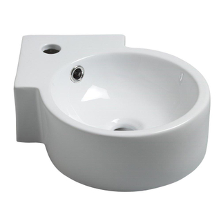 Wiesbaden Atlas lave-mains d'angle 44 x 27,5 x 12 cm céramique brillant blanc