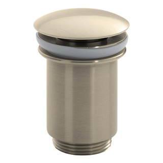 Wiesbaden Caral bouchon de vidage click haut 5/4" acier brossé