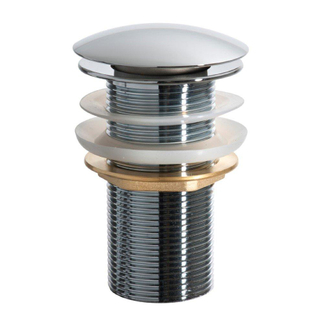 Wiesbaden Caral Luxe lange clickwaste 9cm 5/4inch chroom