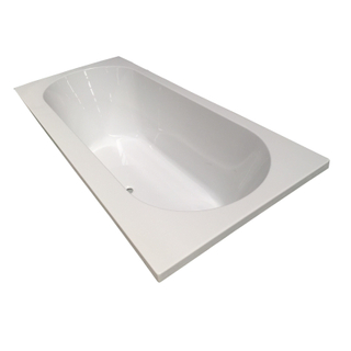 Xellanz Portus RD inbouw duo ligbad 180x80x49 cm acryl glans wit