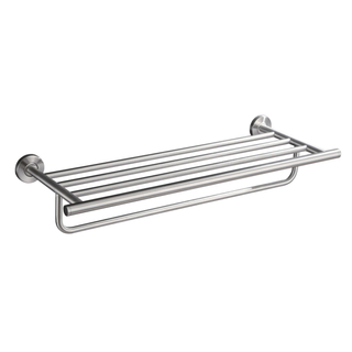 Wiesbaden 304 porte-serviettes avec étagère 60 cm inox