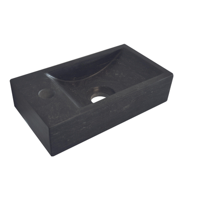 Wiesbaden Raw lavabo suspendu gauche 36x18x9 cm pierre dure adoucie