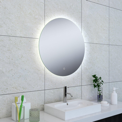 Wiesbaden Soul Spiegel rond - met LED dimbaar en spiegelverwarming - 60cm