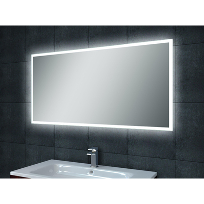 Wiesbaden Quatro spiegel rechthoek met LED, dimbaar en spiegelverwarming 100 x 60 cm