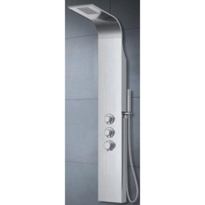 Xellanz Erie thermostatische douchekolom 148x22 cm RVS