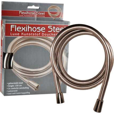 Wiesbaden UniMatch flexible de douche en plastique 150 cm aspect inox