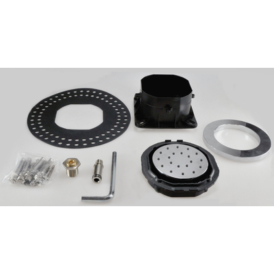 Xellanz Douche latérale encastrable réglable ronde 13,5 cm chrome