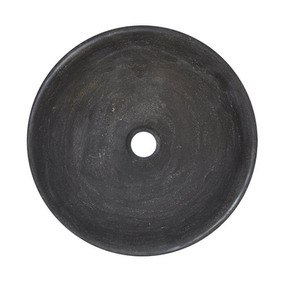 Wiesbaden Raw vasque posée ronde 40x14 cm pierre dure adoucie