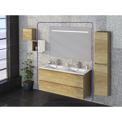 Xellanz SEPHIA ensemble meuble de salle de bains complet 120cm nature