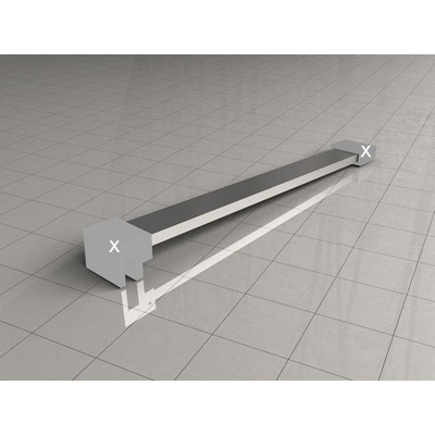 Wiesbaden barre de stabilisation détachable 120cm chrome