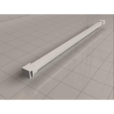 Wiesbaden Slim barre de stabilisation 120 cm mat blanc