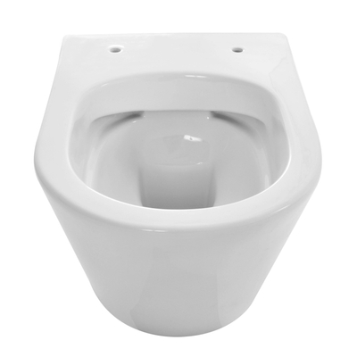 Wiesbaden Vesta Pack WC sans bride 47cm avec réservoir encastrable, cuvette Compact à fond creux et abattant frein de chute déclipsable avec plaque de commande Sigma01 blanc