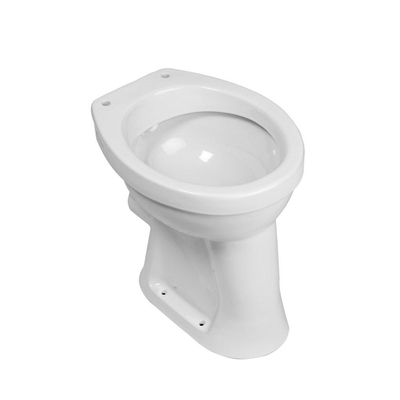 Xellanz Basic Sanit Staande verhoogde toiletpot 45cm PK exclusief zitting wit TWEEDEKANS