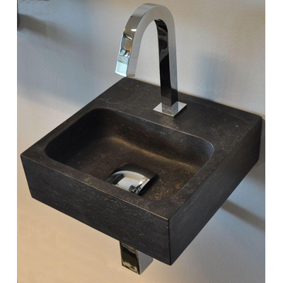 Wiesbaden Raw lavabo 30x30x10 cm pierre dure adoucie