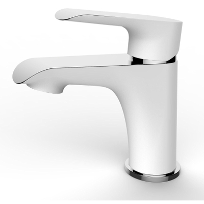 Xellanz Tarma mitigeur de lavabo bas blanc/chrome