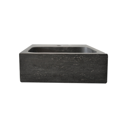 Wiesbaden Raw lavabo 30x30x10 cm pierre dure adoucie