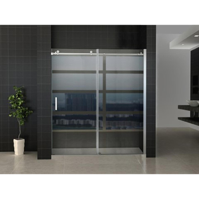 Wiesbaden Slide Porte coulissante pour niche 1700 x 2000 x 8 mm verre clair nano chrome