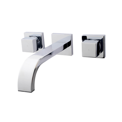 Praya Rombo Mélangeur lavabo encastrable 2 boutons chrome