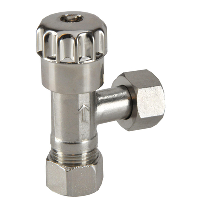 Riko Hoekstopkraan 3/8" bi x 12 mm knel verchroomd