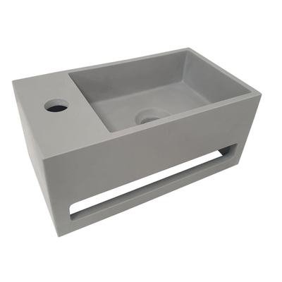 Wiesbaden Julia Lave-main 35x20x16cm gauche Solid Surface look béton