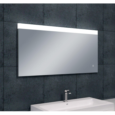 Wiesbaden Single spiegel rechthoek met LED, dimbaar en spiegelverwarming 120 x 60 cm